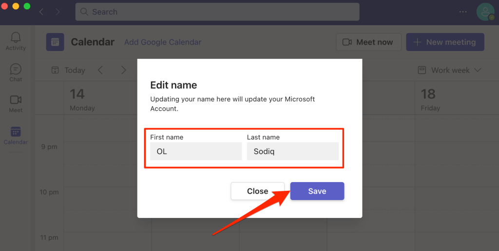 Cách thay đổi tên của bạn trong Microsoft Teams 8 Cách thay đổi tên của bạn trong Microsoft Teams
