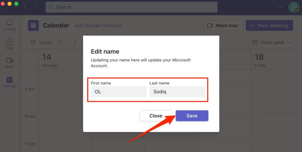 Cách thay đổi tên của bạn trong Microsoft Teams 8 Cách thay đổi tên của bạn trong Microsoft Teams