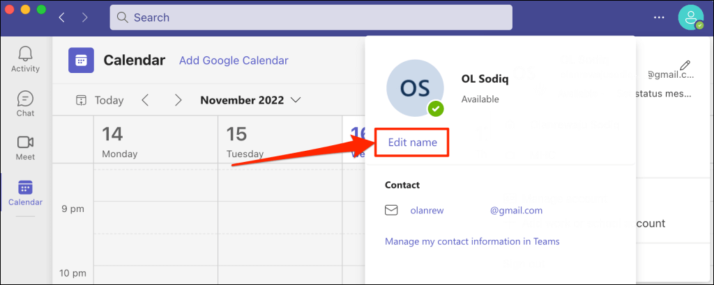 Cách thay đổi tên của bạn trong Microsoft Teams 7 Cách thay đổi tên của bạn trong Microsoft Teams