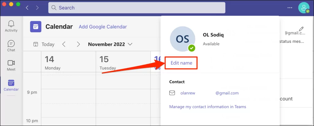 Cách thay đổi tên của bạn trong Microsoft Teams 7 Cách thay đổi tên của bạn trong Microsoft Teams