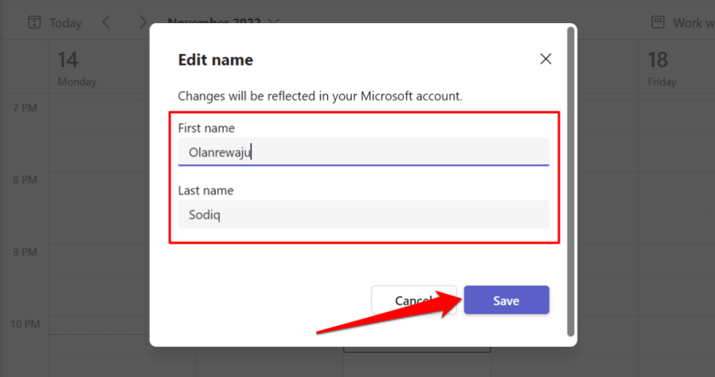 Cách thay đổi tên của bạn trong Microsoft Teams 4 Cách thay đổi tên của bạn trong Microsoft Teams
