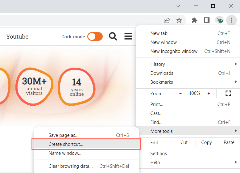 - Bàn trợ giúp Geek Tạo hình ảnh Phím tắt ứng dụng web lũy tiến