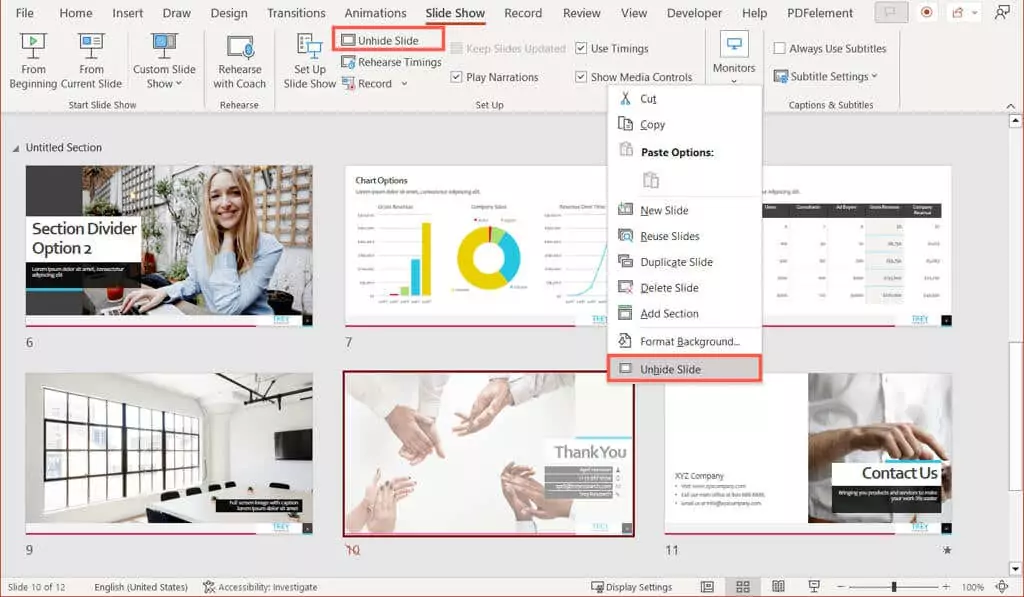 Cách để Ẩn một Slide trong Microsoft PowerPoint 13 Cách để Ẩn một Slide trong Microsoft PowerPoint