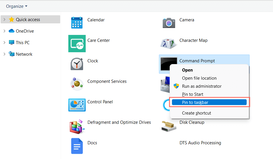 Cách thêm phím tắt vào thanh tác vụ Windows 6 Cách thêm phím tắt vào thanh tác vụ Windows