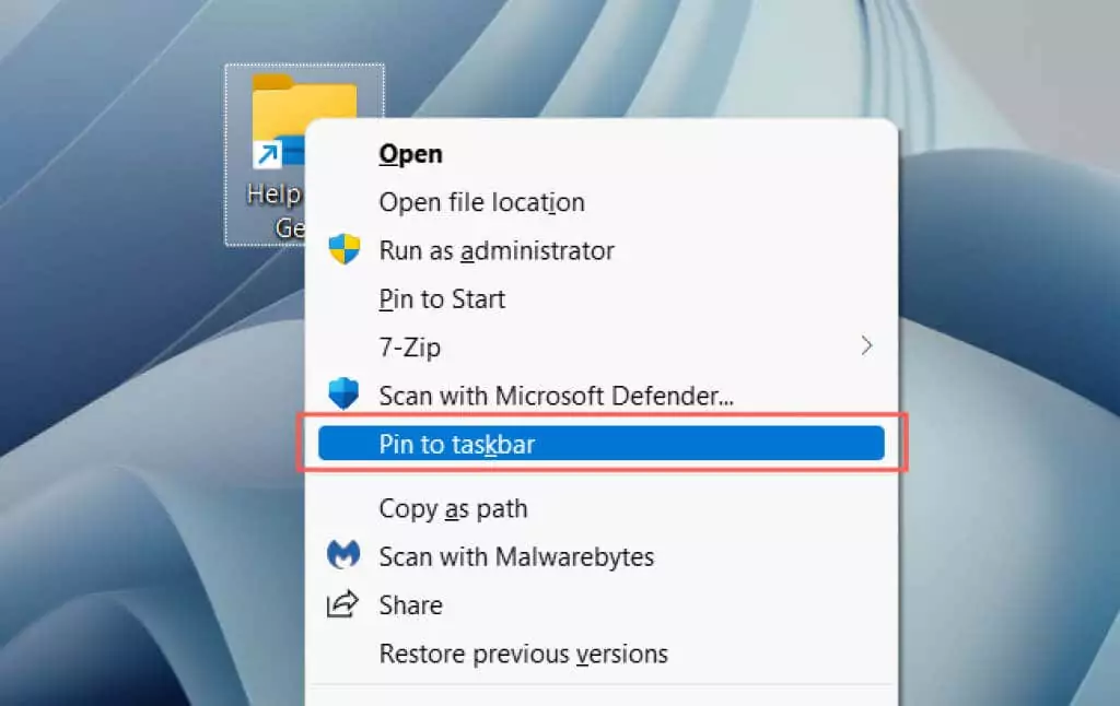 - Bàn trợ giúp Geek Ghim thư mục và tập tin vào hình ảnh thanh tác vụ 5