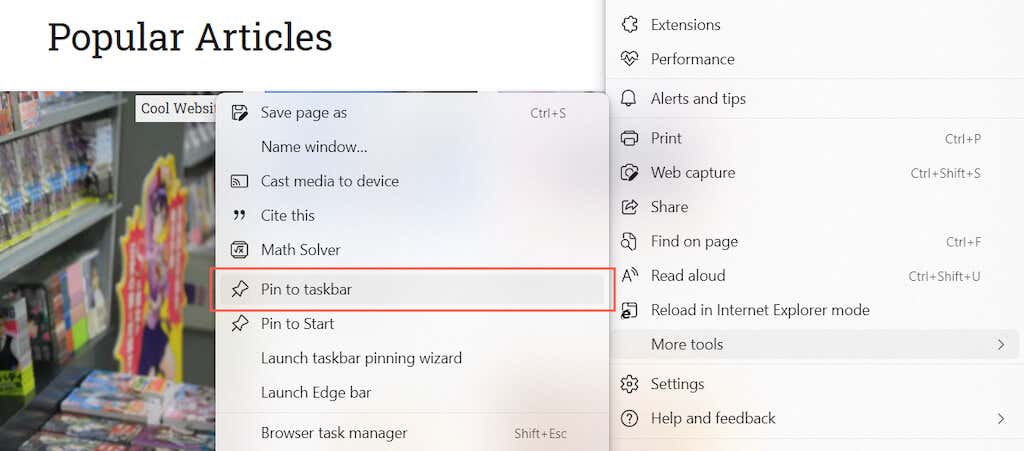 Cách thêm phím tắt vào thanh tác vụ Windows 19 Cách thêm phím tắt vào thanh tác vụ Windows