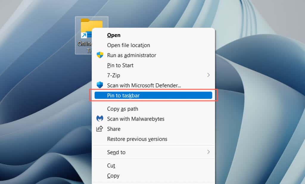 Cách thêm phím tắt vào thanh tác vụ Windows 23 Cách thêm phím tắt vào thanh tác vụ Windows