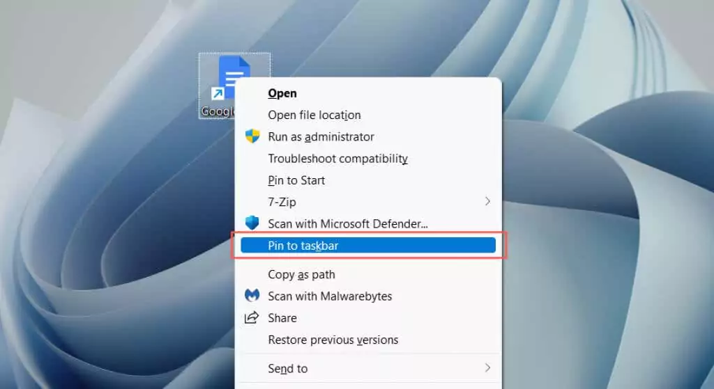 - Bàn trợ giúp Geek Ghim trang web dưới dạng ứng dụng vào thanh tác vụ hình ảnh 3