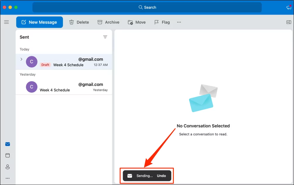 Cách hủy gửi email trong Outlook 9 Cách hủy gửi email trong Outlook