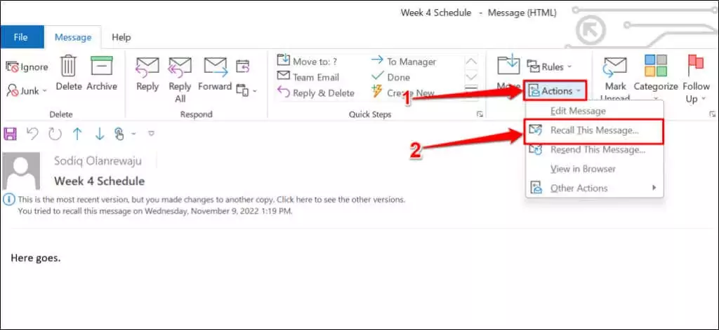 Cách hủy gửi email trong Outlook 15 Cách hủy gửi email trong Outlook