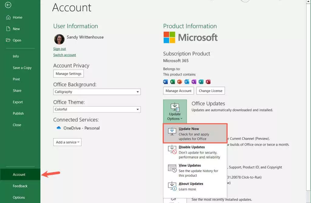 Cách cập nhật ứng dụng Microsoft Office (Windows và Mac) 2 Cách cập nhật ứng dụng Microsoft Office (Windows và Mac)