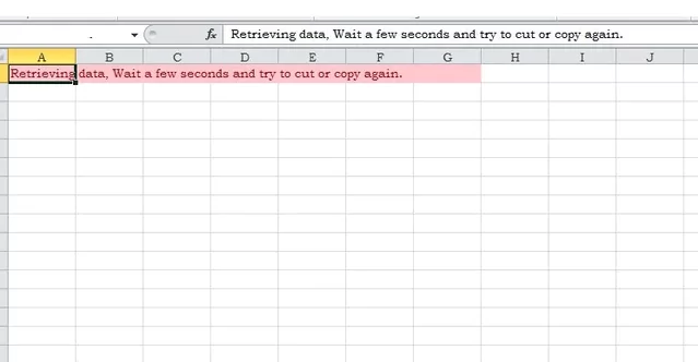 Cách khắc phục "Truy xuất dữ liệu. Đợi vài giây” Lỗi trong Microsoft Excel 2 Cách khắc phục "Truy xuất dữ liệu. Đợi vài giây” Lỗi trong Microsoft Excel