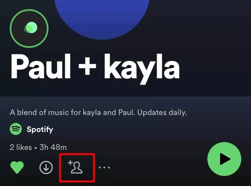 Cách tạo danh sách phát Spotify Blend với người dùng khác 6 Cách tạo danh sách phát Spotify Blend với người dùng khác