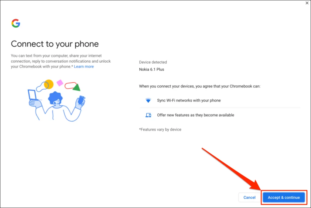 Cách kết nối điện thoại với Chromebook bằng Phone Hub 36 Cách kết nối điện thoại với Chromebook bằng Phone Hub