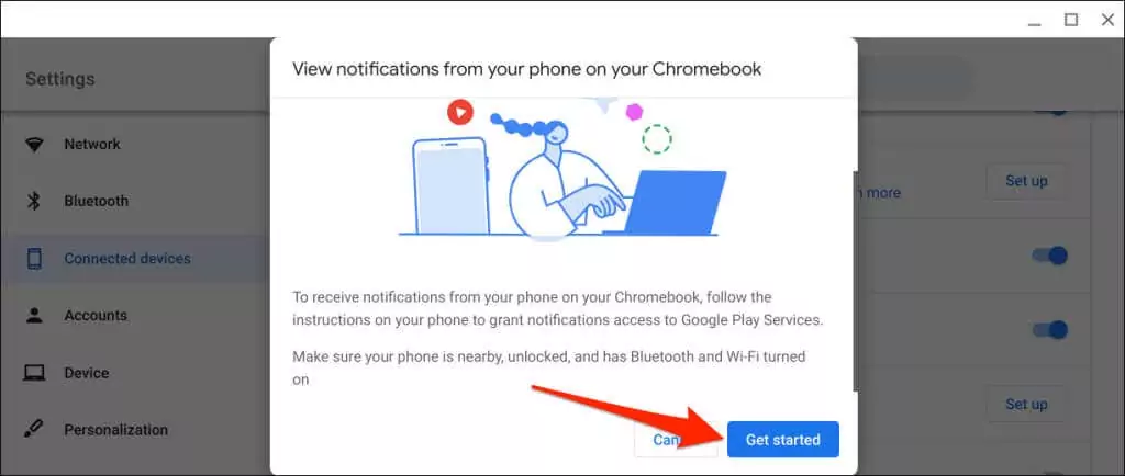 Cách kết nối điện thoại với Chromebook bằng Phone Hub 56 Cách kết nối điện thoại với Chromebook bằng Phone Hub
