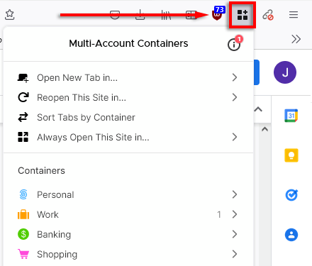 Firefox Containers: Sử dụng chúng để tổ chức cuộc sống trực tuyến của bạn 6 Firefox Containers: Sử dụng chúng để tổ chức cuộc sống trực tuyến của bạn