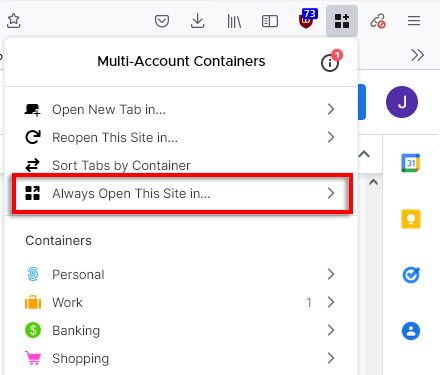 Firefox Containers: Sử dụng chúng để tổ chức cuộc sống trực tuyến của bạn 7 Firefox Containers: Sử dụng chúng để tổ chức cuộc sống trực tuyến của bạn