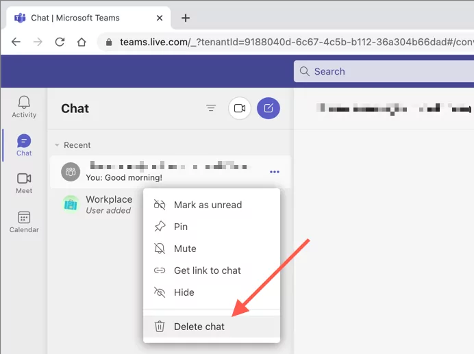 Cách xóa một cuộc trò chuyện trong Microsoft Teams 7 Cách xóa một cuộc trò chuyện trong Microsoft Teams
