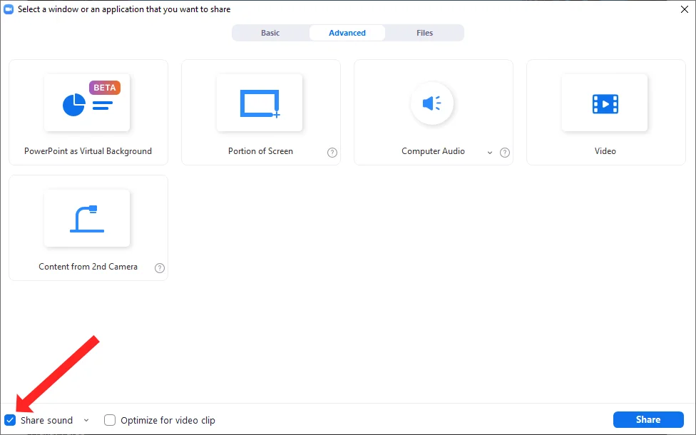 zoom-share-audio-windows - Mẹo kỹ thuật trực tuyến Cách dùng Screen Sharing chia sẻ âm thanh máy tính trên Zoom cho ảnh Windows hoặc Mac