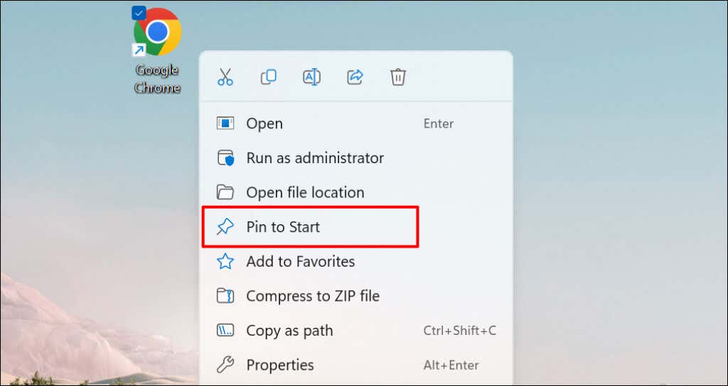 Cách thêm phím tắt vào menu bắt đầu của Windows 2 Cách thêm phím tắt vào menu bắt đầu của Windows