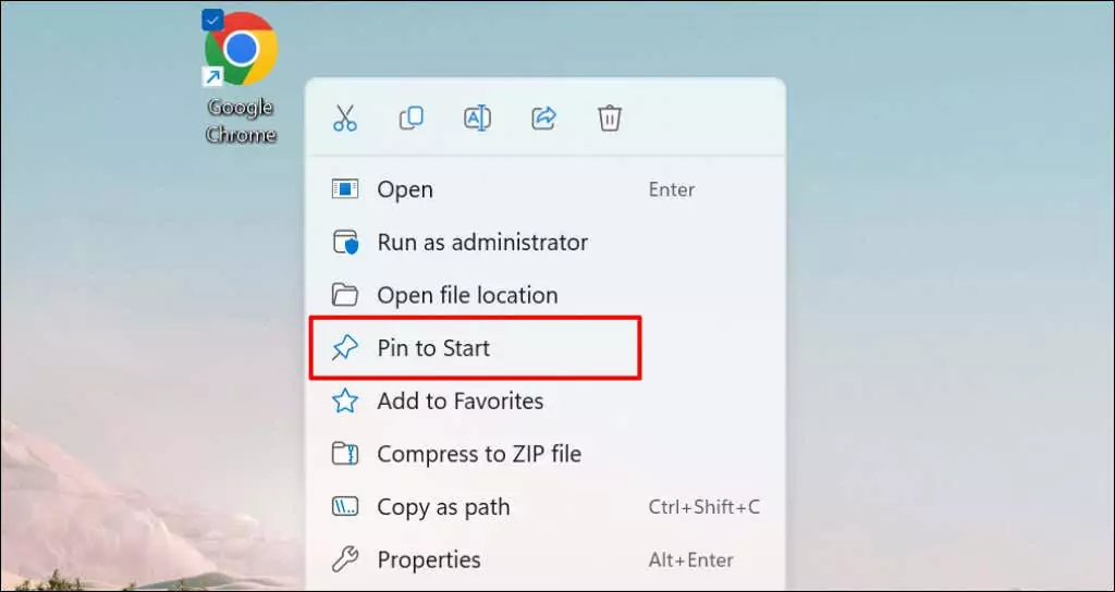 Cách thêm phím tắt vào menu bắt đầu của Windows 2 Cách thêm phím tắt vào menu bắt đầu của Windows