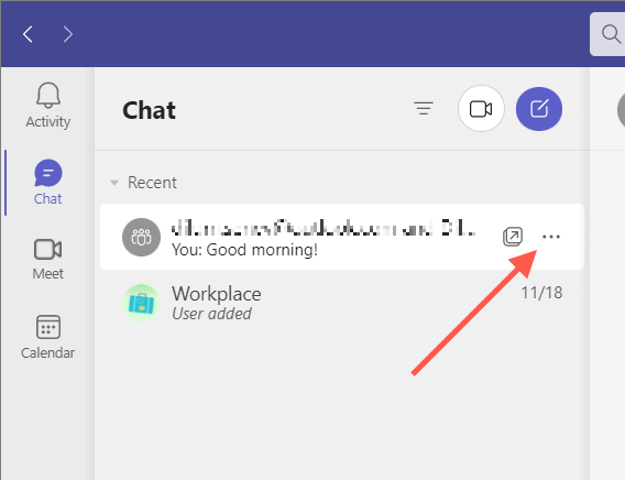 Cách xóa một cuộc trò chuyện trong Microsoft Teams 2 Cách xóa một cuộc trò chuyện trong Microsoft Teams