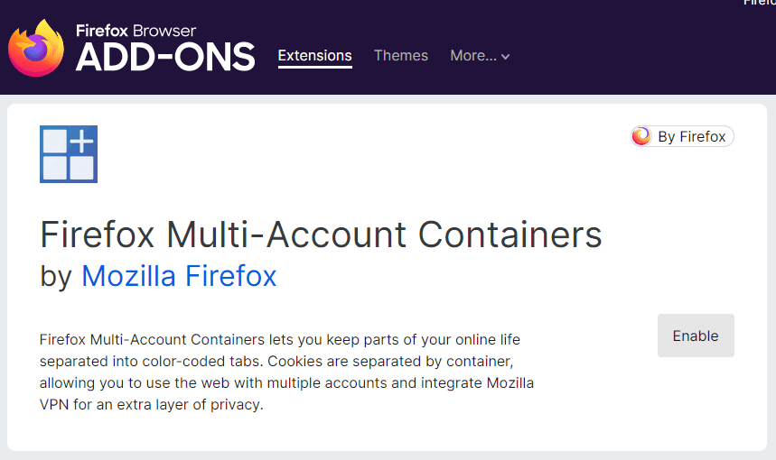 Firefox Containers: Sử dụng chúng để tổ chức cuộc sống trực tuyến của bạn 2 Firefox Containers: Sử dụng chúng để tổ chức cuộc sống trực tuyến của bạn
