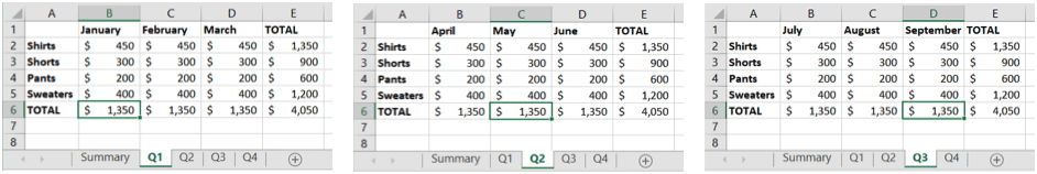 cách tính tổng trên nhiều trang tính trong excel-7 được nén - Help Desk Geek Cách Tính Tổng Nhiều Trang Tính Trong Excel Hình 8