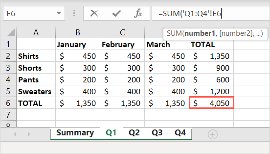 cách tính tổng trên nhiều trang tính trong excel-5 được nén - Help Desk Geek Cách Tính Tổng Nhiều Sheet Trong Excel Hình 6