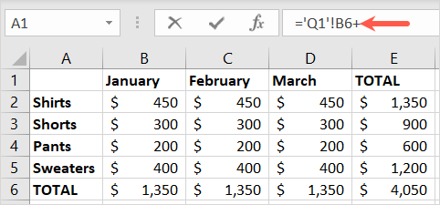 cách tính tổng trên nhiều trang tính trong excel-11 được nén - Help Desk Geek Cách Tính Tổng Nhiều Sheet Trong Excel Hình 12