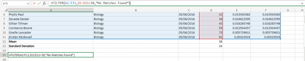 cách sử dụng-bộ lọc-chức năng-in-microsoft-excel-3-nén - Bộ phận trợ giúp Geek Bảng tính Excel với dữ liệu mẫu và hàm LỌC