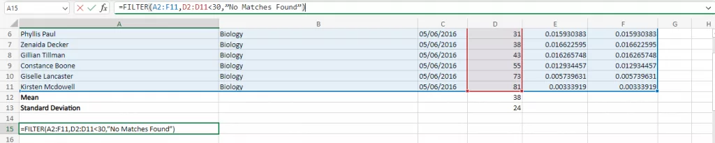 cách sử dụng-bộ lọc-chức năng-in-microsoft-excel-3-nén - Bộ phận trợ giúp Geek Bảng tính Excel với dữ liệu mẫu và hàm LỌC