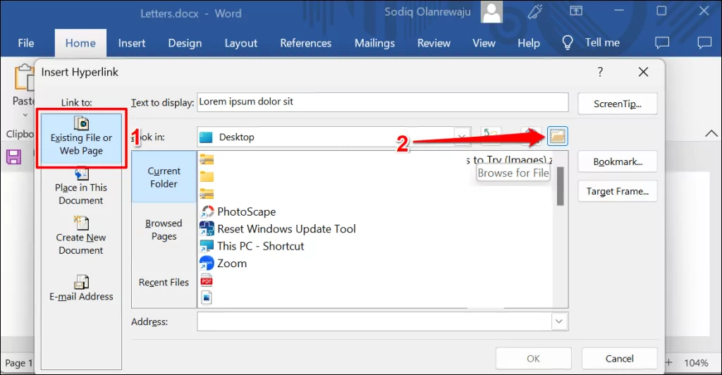 cách thêm siêu liên kết trong microsoft-word-7-nén - Help Desk Geek Cách thêm siêu liên kết trong Microsoft Word ảnh 7