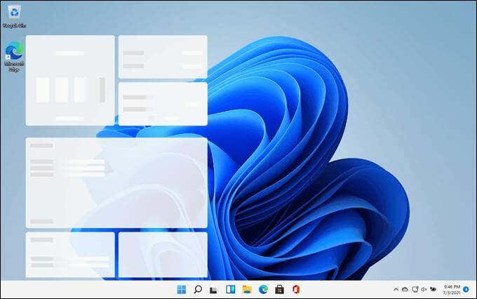 2-windows-11-widget-panel-không hoạt động - Help Desk Geek Cách tải Windows 11 ngay từ hình ảnh Insider Preview 2