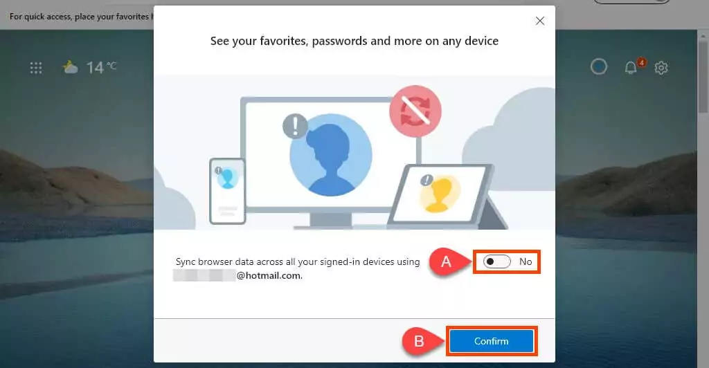 14-dont-sync-edge - Help Desk Geek Windows 11 chiếm bao nhiêu dung lượng? hình ảnh 14