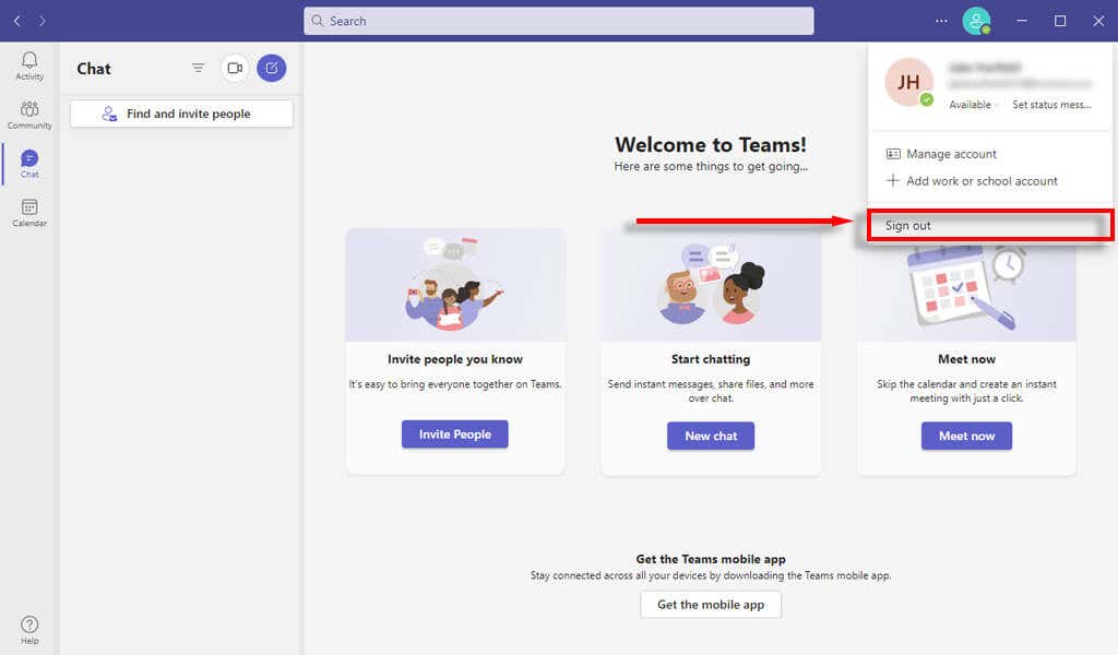 microsoft-teams-chat-messages-not-showing-try-these-4-fixes-3-nén - Help Desk Geek đăng xuất khỏi Microsoft nhóm