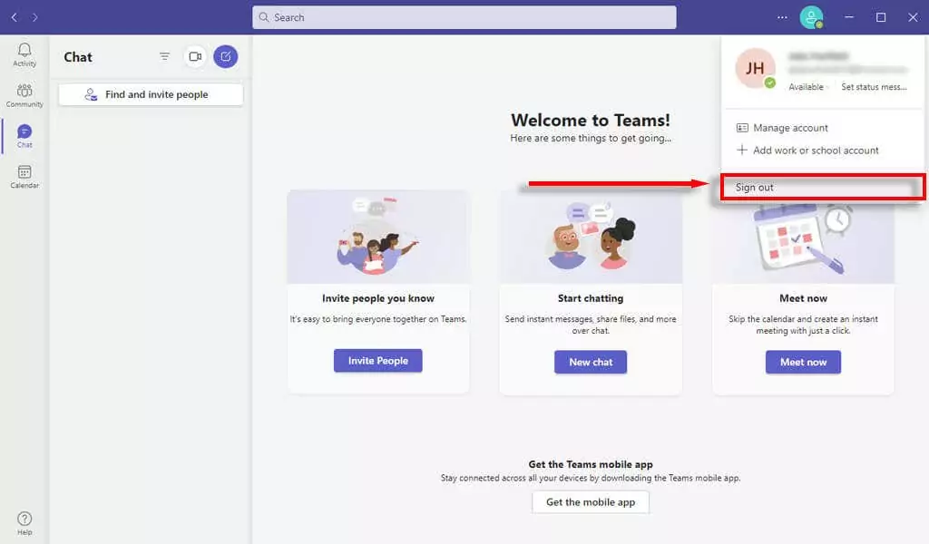 microsoft-teams-chat-messages-not-showing-try-these-4-fixes-3-nén - Help Desk Geek đăng xuất khỏi Microsoft nhóm