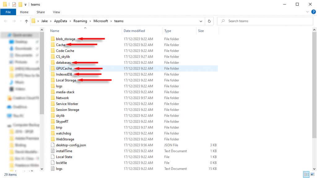 microsoft-teams-chat-messages-not-showing-try-these-4-fixes-6-nén - Help Desk Geek xóa bộ nhớ cache bằng file explorer
