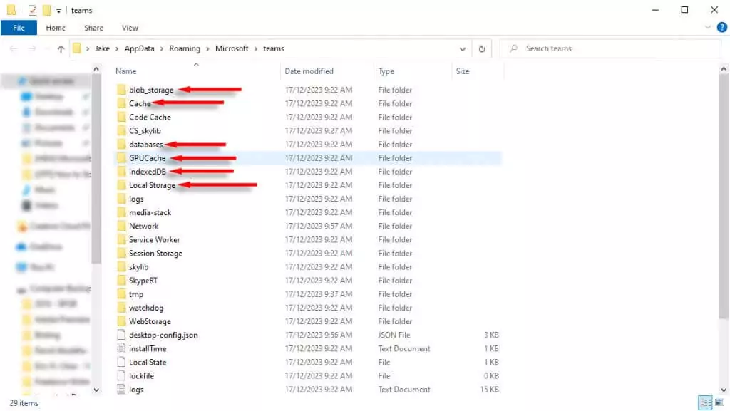 microsoft-teams-chat-messages-not-showing-try-these-4-fixes-6-nén - Help Desk Geek xóa bộ nhớ cache bằng file explorer
