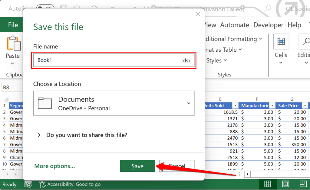cách chia sẻ hoặc lưu-excel-bài tập-không có công thức-8-nén - Help Desk Geek Chia sẻ hoặc lưu sổ làm việc Excel không có công thức Hình 7