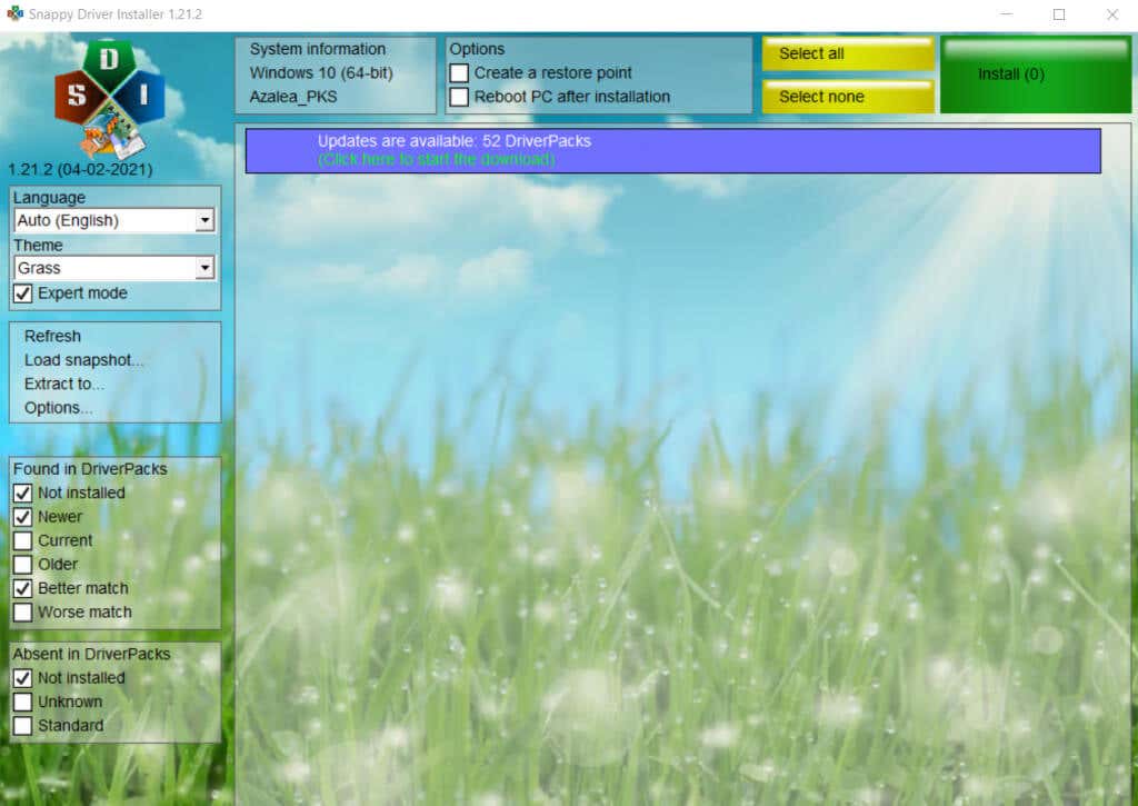 2-Snappy-Driver-Installer - Bộ phận trợ giúp Geek 6 Công cụ sửa chữa Windows 11/10 miễn phí tốt nhất hình ảnh 3