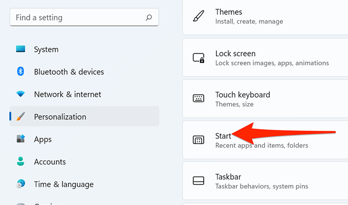 Cài đặt menu 5 bắt đầu - Help Desk Geek Làm thế nào để mở File Explorer trên Windows 11 hình ảnh 5