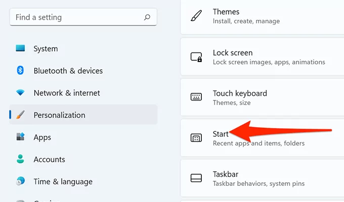 Cài đặt menu 5 bắt đầu - Help Desk Geek Làm thế nào để mở File Explorer trên Windows 11 hình ảnh 5