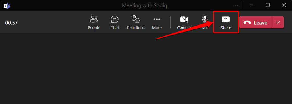cách chia sẻ màn hình của bạn trong Microsoft-teams-6-nén - Help Desk Geek Cách chia sẻ màn hình của bạn trong Microsoft Teams hình 6