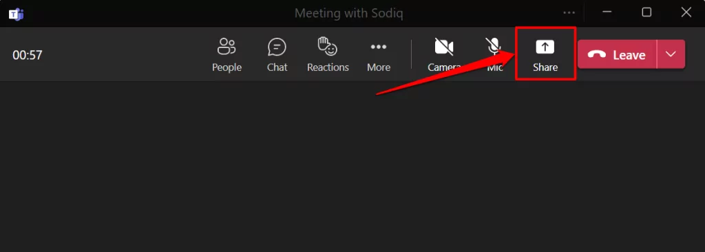 cách chia sẻ màn hình của bạn trong Microsoft-teams-6-nén - Help Desk Geek Cách chia sẻ màn hình của bạn trong Microsoft Teams hình 6