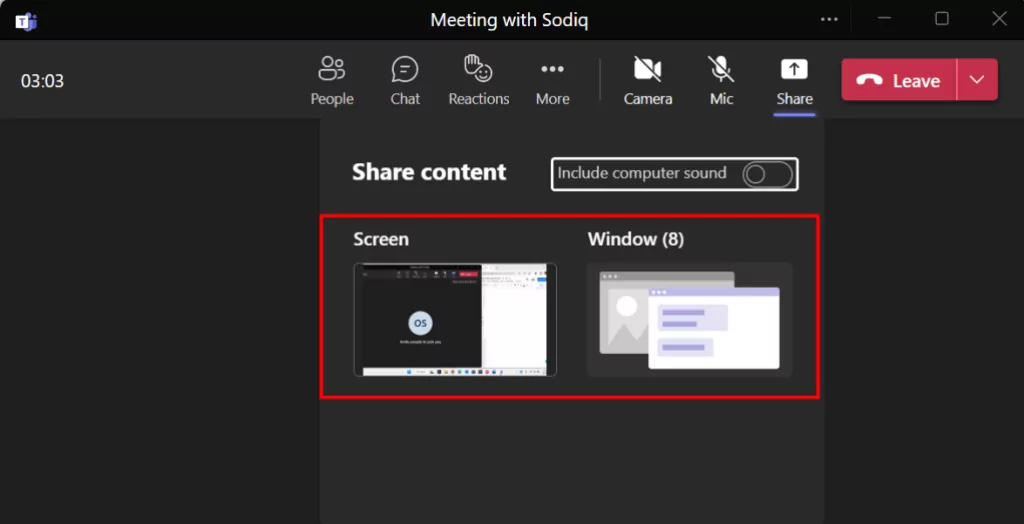 cách chia sẻ màn hình của bạn trong Microsoft-teams-8-nén - Help Desk Geek Cách chia sẻ màn hình của bạn trong Microsoft Teams hình 8