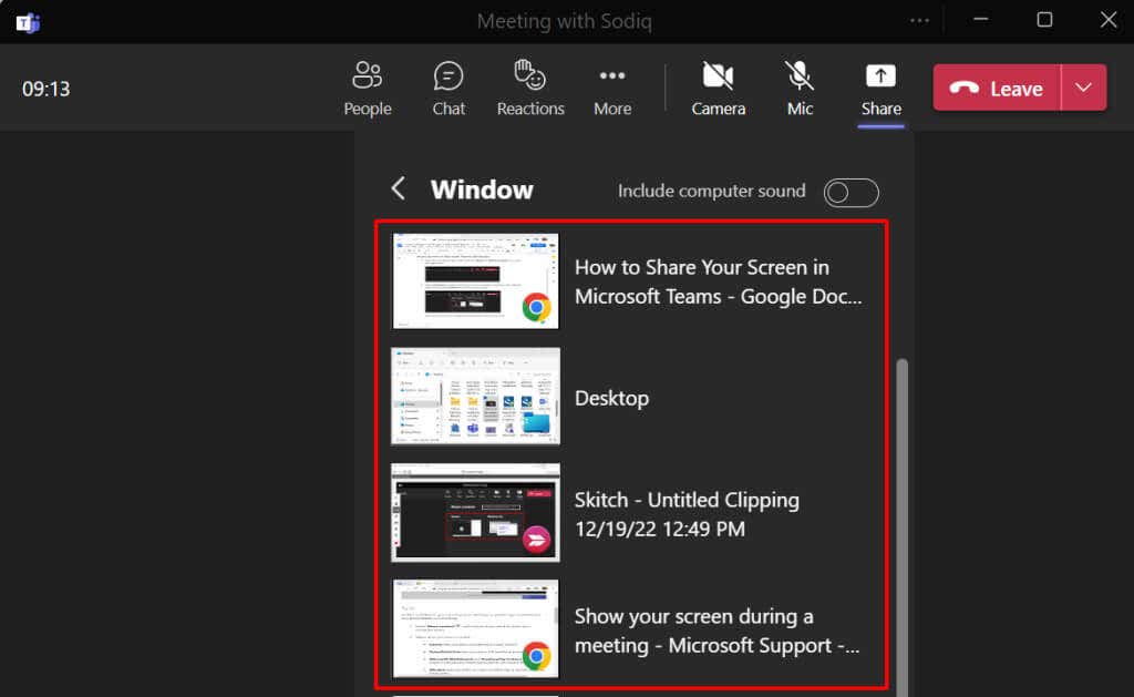 cách chia sẻ màn hình của bạn trong Microsoft-teams-9-nén - Help Desk Geek Cách chia sẻ màn hình của bạn trong Microsoft Teams hình 9