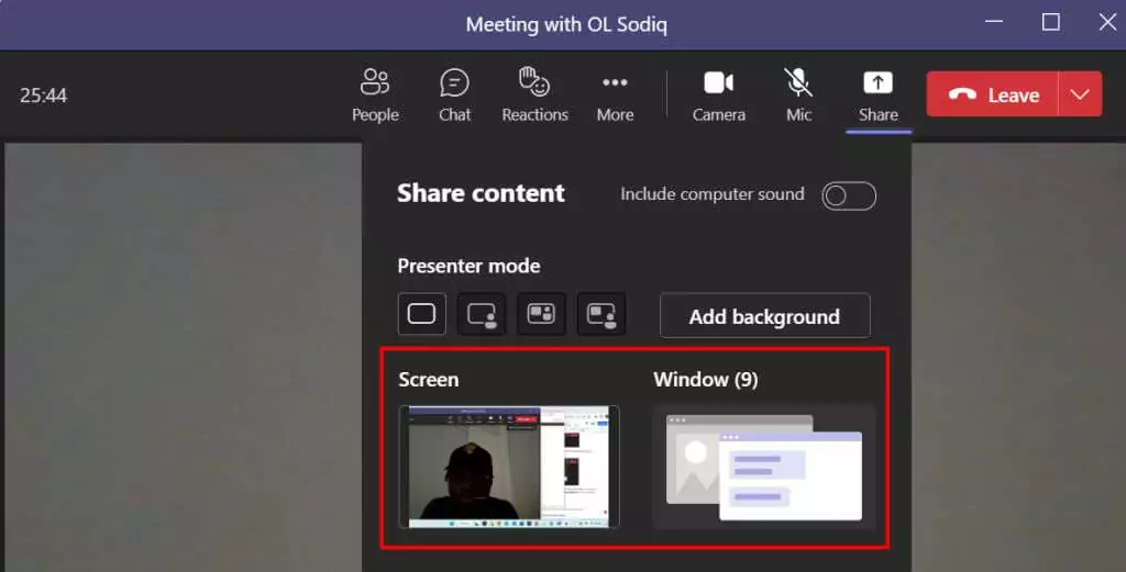 cách chia sẻ màn hình của bạn trong Microsoft-teams-14-nén - Help Desk Geek Cách chia sẻ màn hình của bạn trong Microsoft Teams hình 14