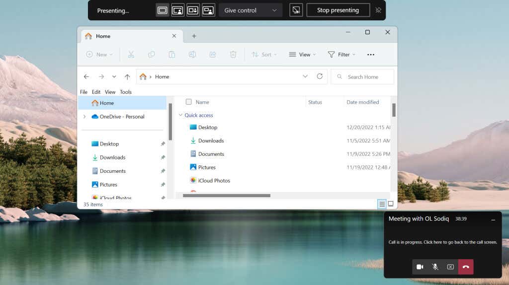 cách chia sẻ màn hình của bạn trong Microsoft-teams-16-nén - Help Desk Geek Cách chia sẻ màn hình của bạn trong Microsoft Teams hình 16