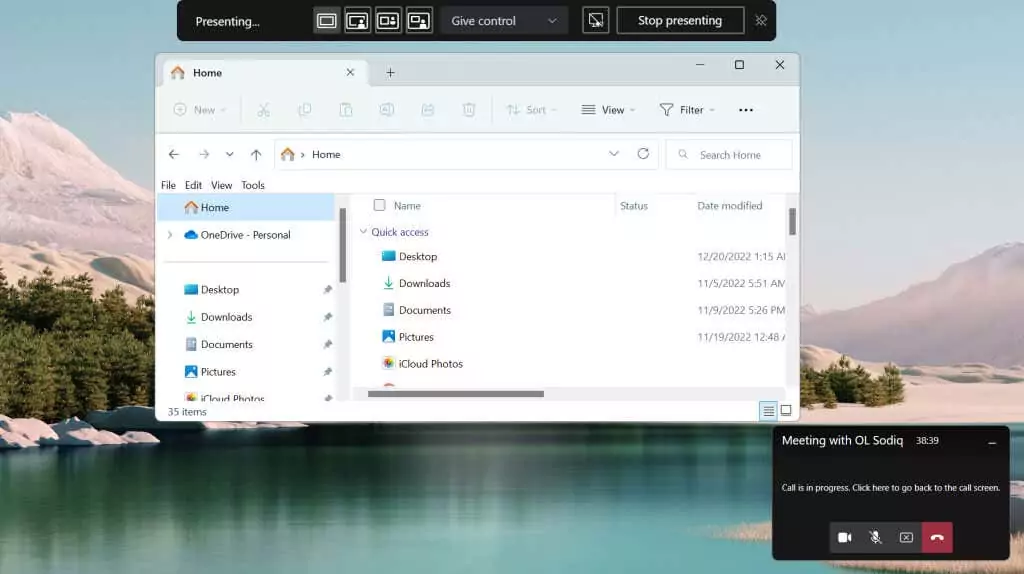 cách chia sẻ màn hình của bạn trong Microsoft-teams-16-nén - Help Desk Geek Cách chia sẻ màn hình của bạn trong Microsoft Teams hình 16
